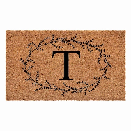 Calloway Mills Monogram Door Mat, Black, Natural, 36 in W x 72 in L 108363672T